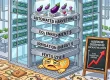 Illustration of rising greenhouse eggplant production costs, showing fertilizer, irrigation energy, CO2 enrichment, and automated harvesting expenses increasing total aubergine production cost.