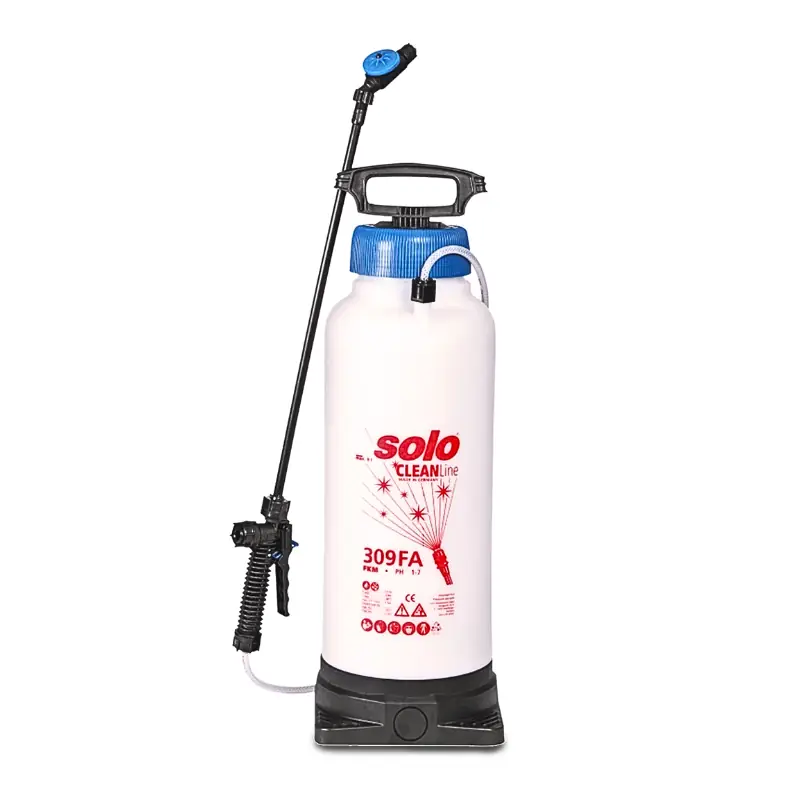 solo-309-fa-foam-sprayer-ph-1-7 SOLO 309 FA CLEANLine foam sprayer with FKM seals for acidic pH 1 to 7 cleaning agents with foaming properties