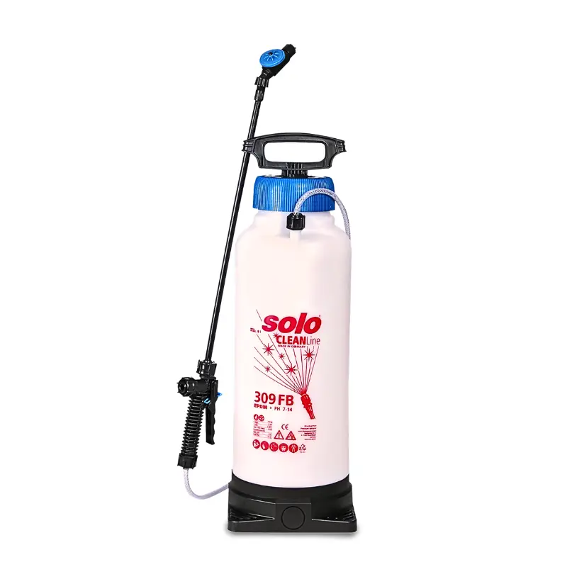 solo-309-fb-foam-sprayer-ph-7-14 SOLO 309 FB CLEANLine foam sprayer with EPDM seals for alkaline pH 7 to 14 cleaning agents and disinfectants with foaming properties
