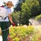 SOLO backpack sprayer used for garden plant protection and consistent spray coverage